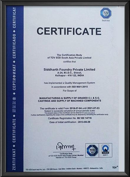 Siddarth - Iso Certified Foundry